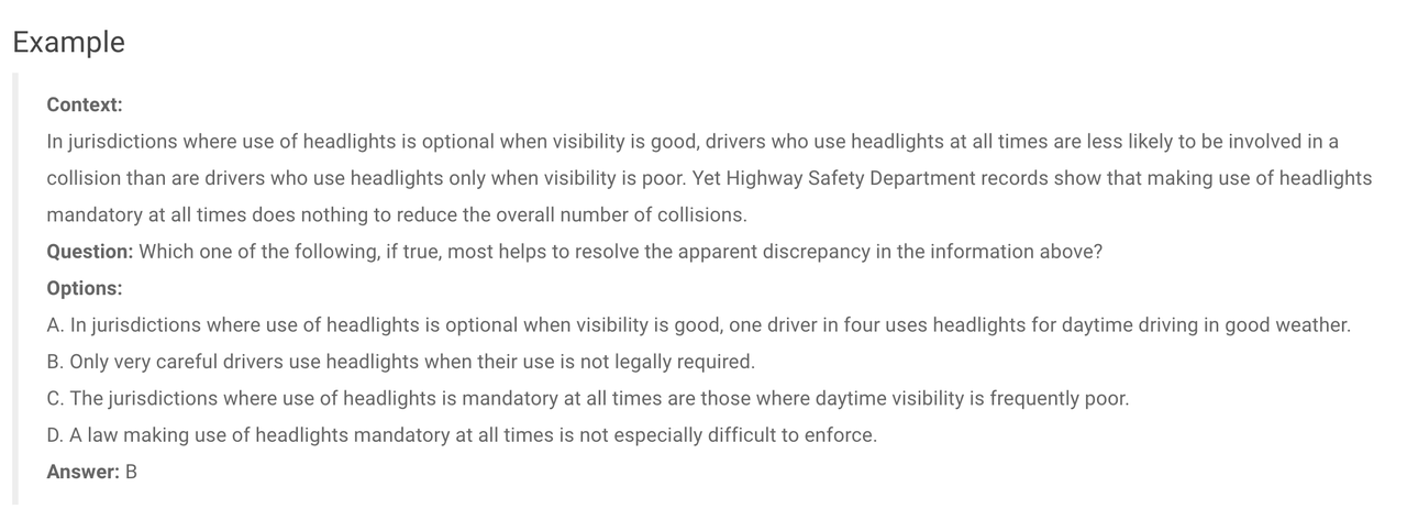 The Example of ReClor