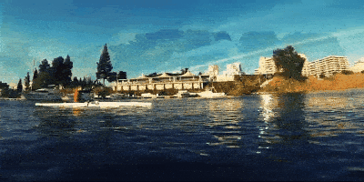 
    VideoMarathon：a man performing water sports on a calm river
  