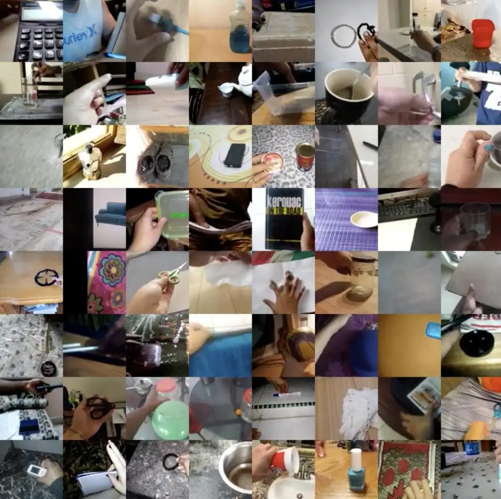 
    Samples of the Something-Something v2 video dataset
  