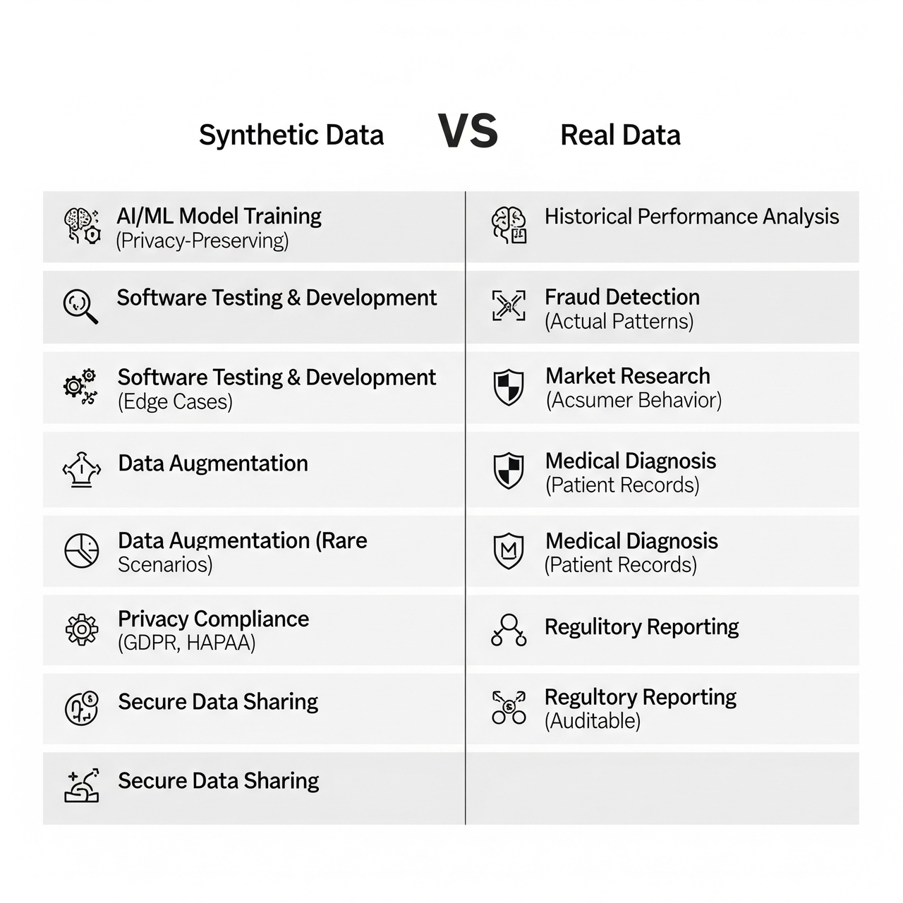 Dataset type by use case