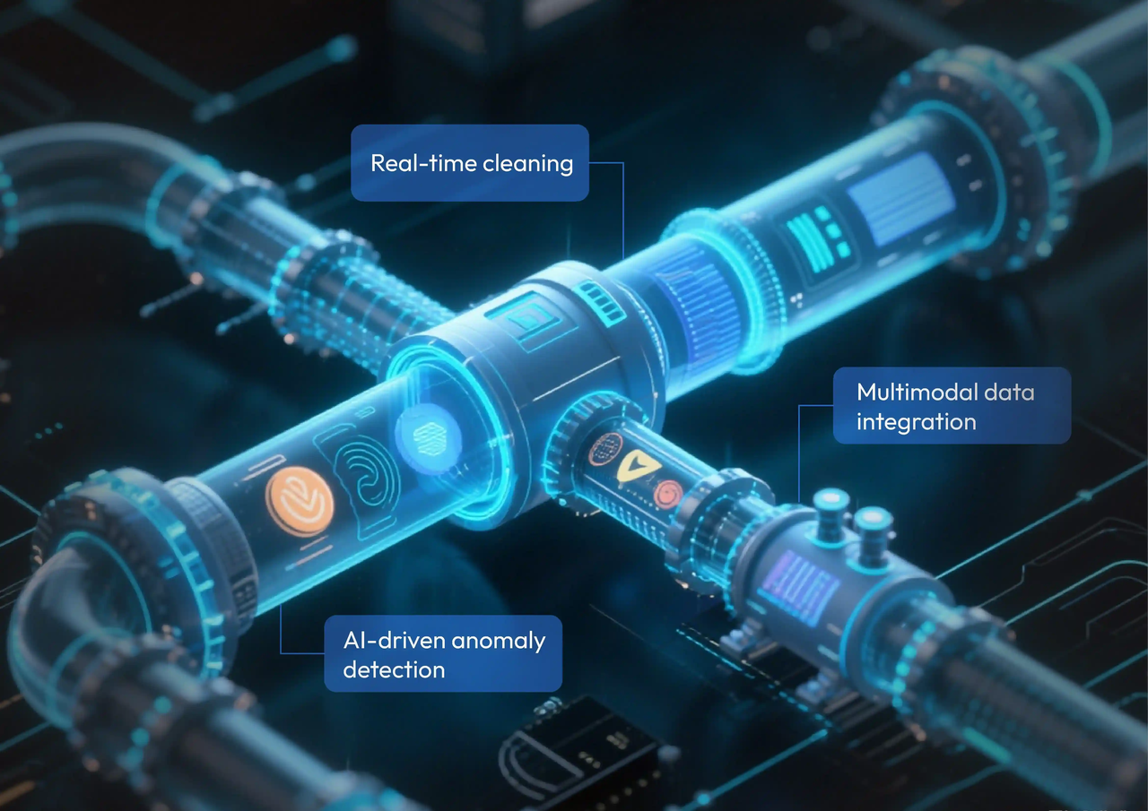 Emerging innovations include real-time cleaning, multimodal integration, and AI-driven automation