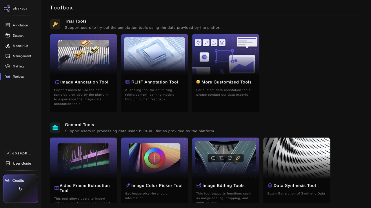 
    Toolbox - Abaka Forge Platform 
  