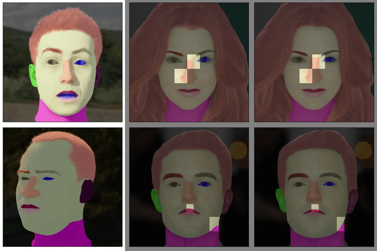 Understanding the Gap Between Synthetic and Real Data For Face Parsing
