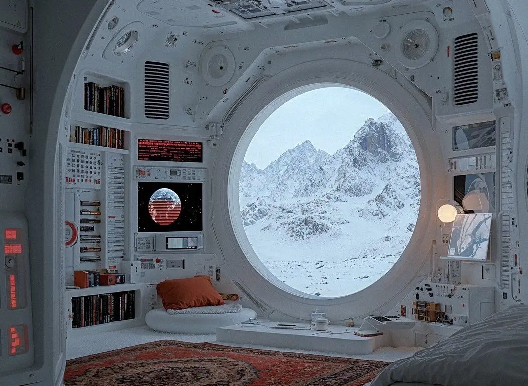 Inside a spaceship