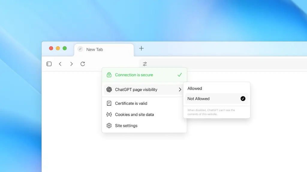 ChatGPT Atlas security settings 