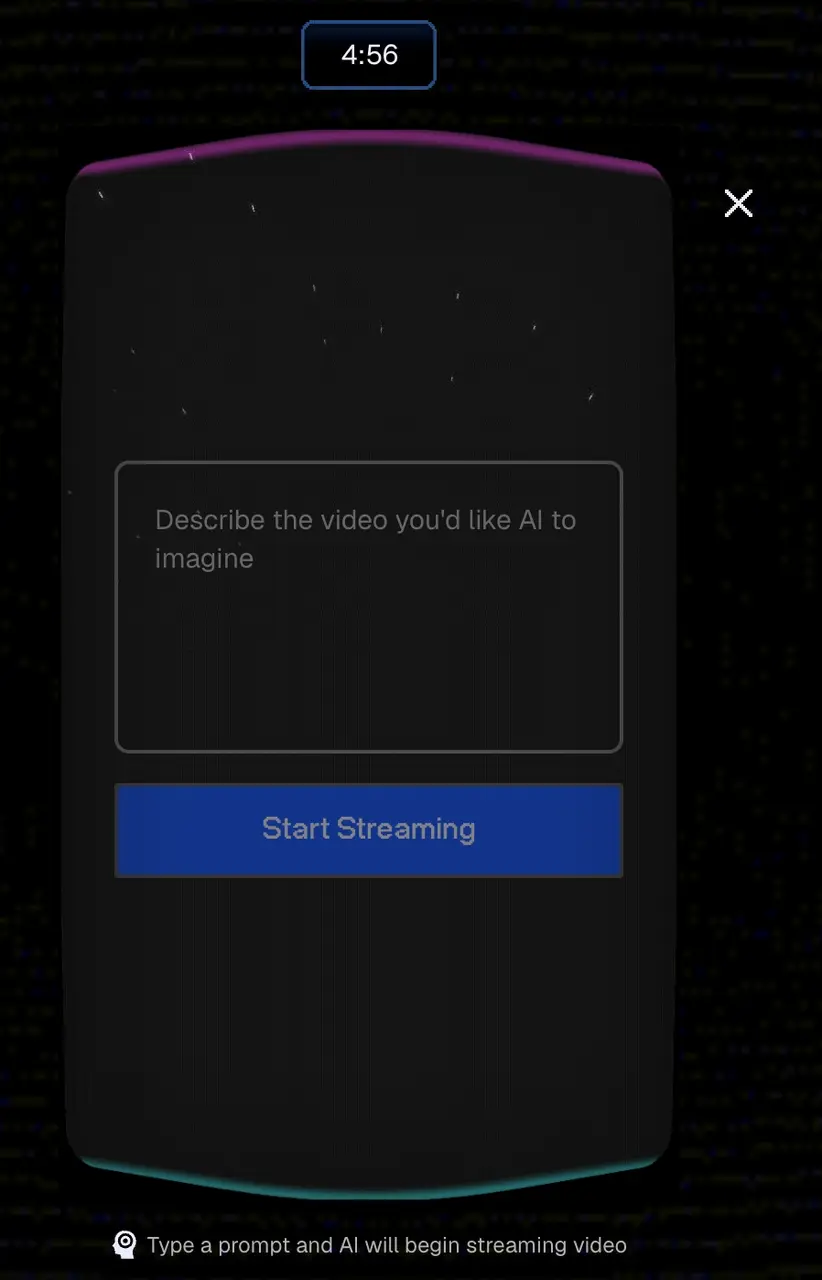 Type your prompt to describe the scene, action, or environment you want to generate