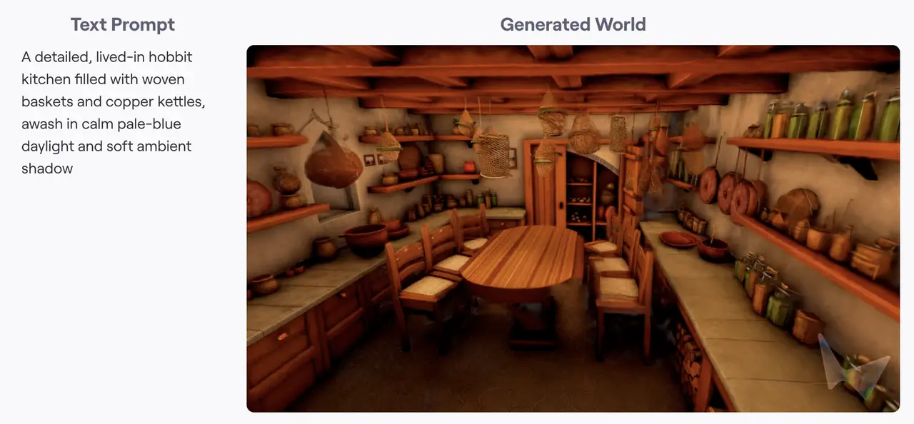 Text-to-world generation