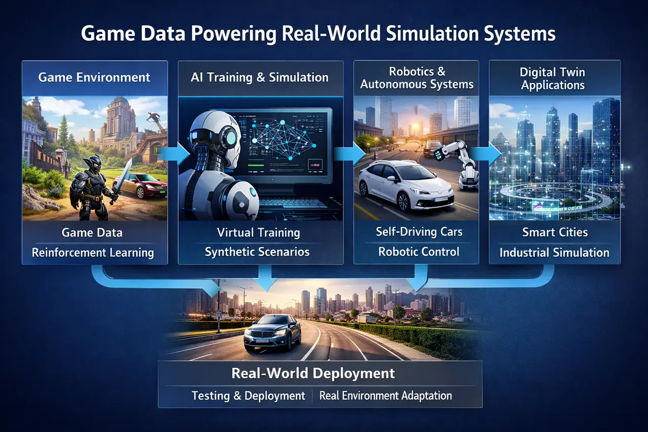 Game data powering real-world simulation systems