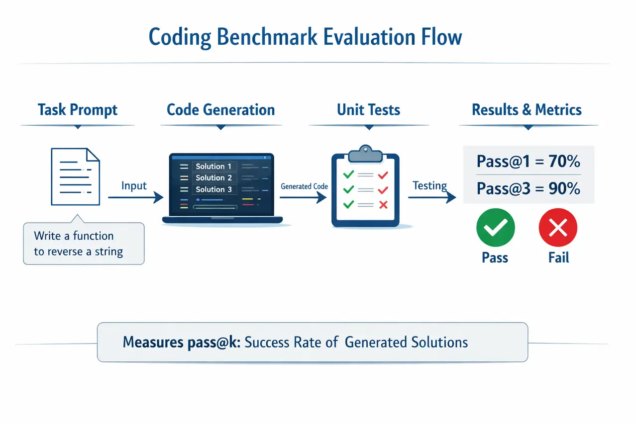 Coding benchmark evaluation pipeline Coding benchmark evaluation pipeline
